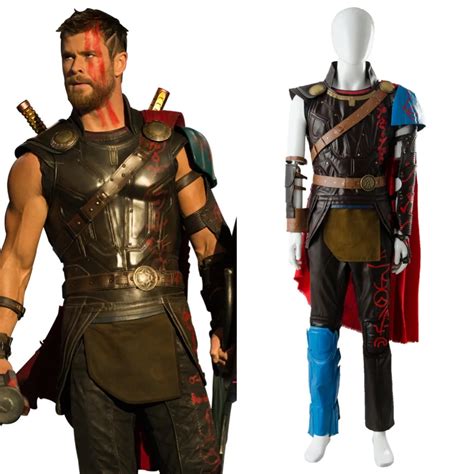 Thor 3 Ragnarok Cosplay Costume Thor Adult Loki Costume Outfit Whole Sets Halloween Carnival