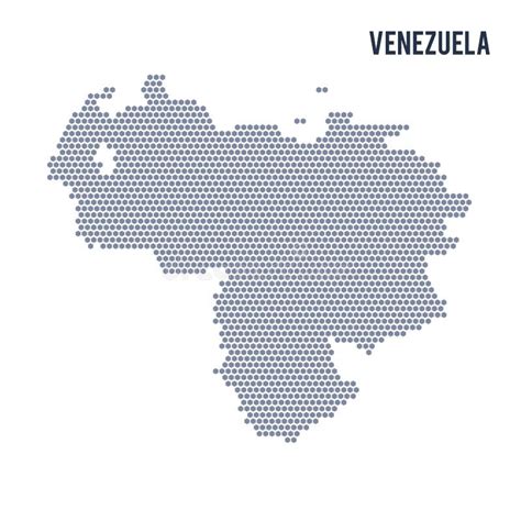 Vector Hexagon Map Of Venezuela On A White Background Stock