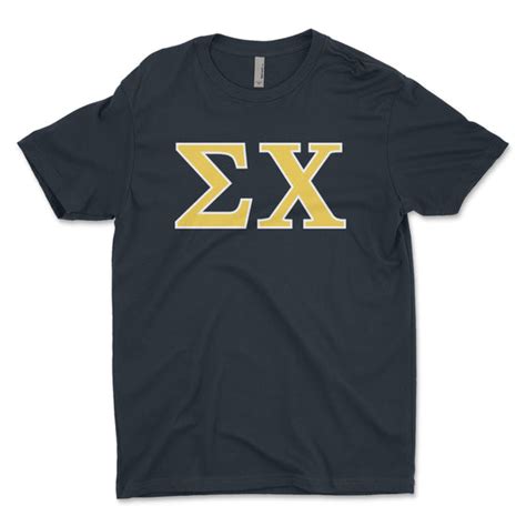 Sigma Chi Letters T Shirt The Sigma Chi Store