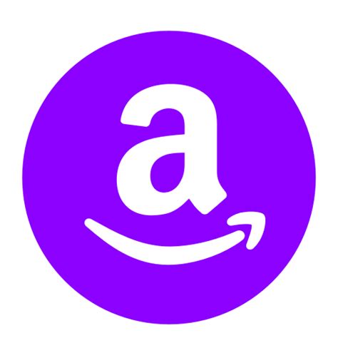 Icône Amazon Symbole Logo Png Violet
