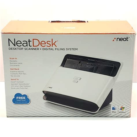 NeatDesk Desktop Scanner Digital Filing System ND-1000 Used