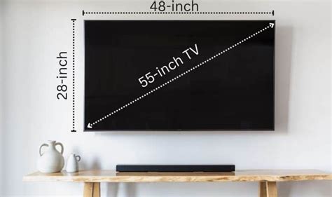 55 Inch Tv Dimensions For All Brands Mm Cm Inches And Feet