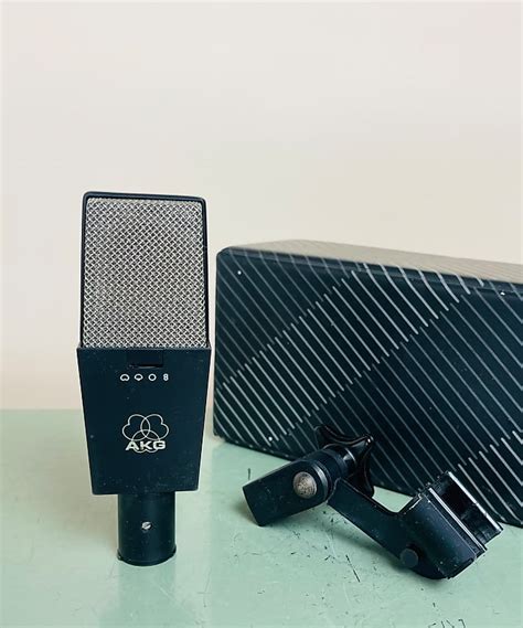 Akg C414b Uls Condenser Microphone W Original Box And Clip Reverb