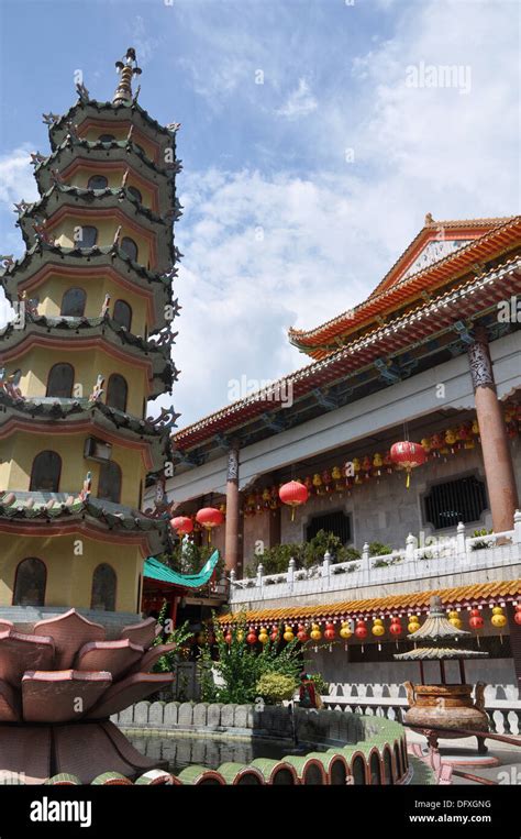 George Town Penang Malaysia The Kek Lok Si Chinese Temple Stock