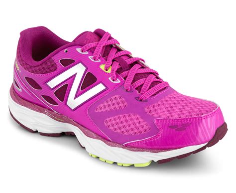New Balance Womens Wide Fit 680 V3 Shoe Pinksilver Scoopon Shopping
