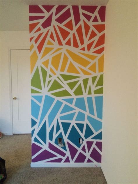 Fun And Easy Way To Get Some Color On An Accent Wall Frog Tape And