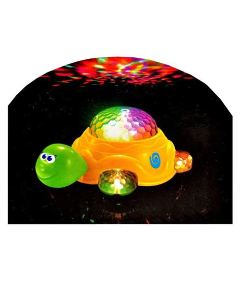 Akshata Bump and Go Turtle Toy with 3D Lights and Music  