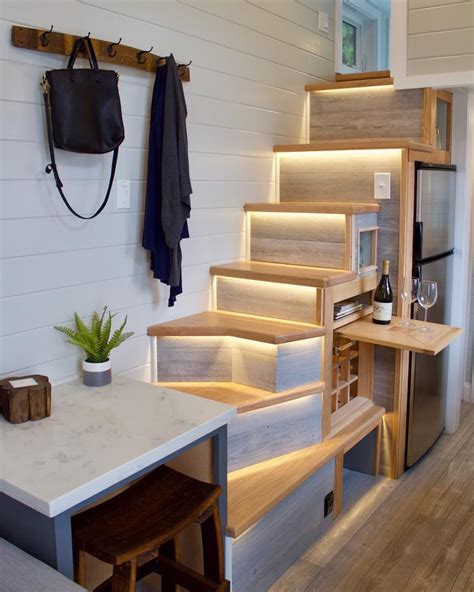 Stair Lighting 🤤 Tiny House Interior Design Tiny House Stairs