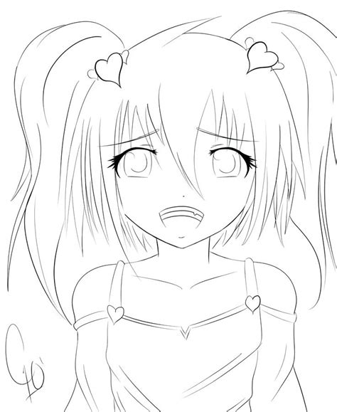 Anime Coloring Pages For Girls At Getdrawings Free Download