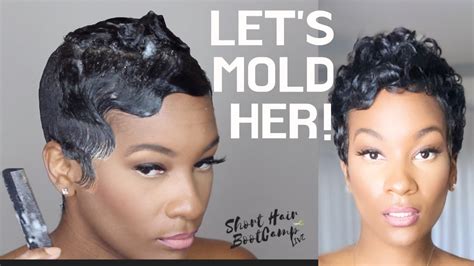 Pt 1 How To Mold Your Short Hair For Betty Boops Curls Youtube