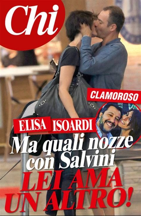 Alla fine i sostenitori della coppia ci sperano ancora: Elisa Isoardi lascia Salvini? Fotografata mentre bacia un ...