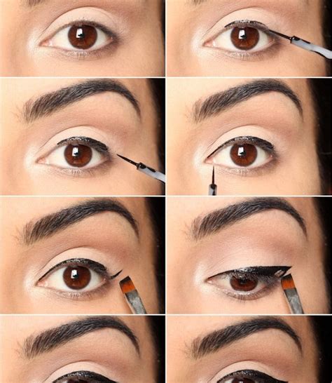 Although this may seem intimidating at first, this is probably going to become your best friend if you love those cat eyes. Perfect Liquid Eyeliner Applying Technique - AllDayChic