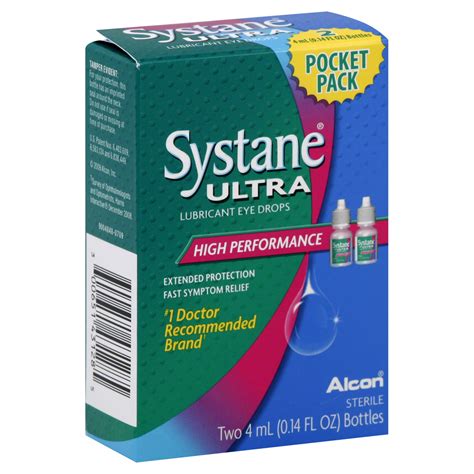 Systane ultra (and other forms of systane) seems to work as well as most of the other artificial tears on the market, and may be better than some. Systane Ultra Eye Drops, Lubricant, High Performance ...