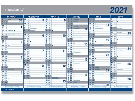 Download & print de agenda die bij je stijl past. Køb Vægkalender, 2021, 6 måneder pr. side, 44x29 cm, Mayland Dobbelt - Kun 71,96 kr.