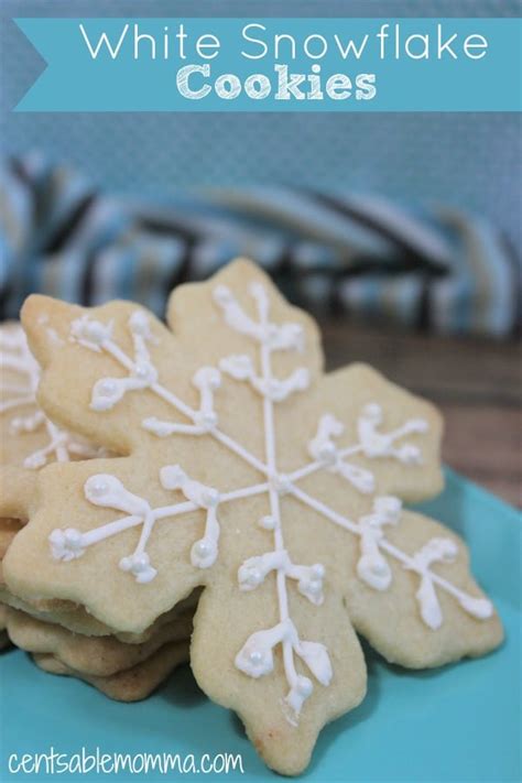 White Snowflake Cookies Recipe Centsable Momma