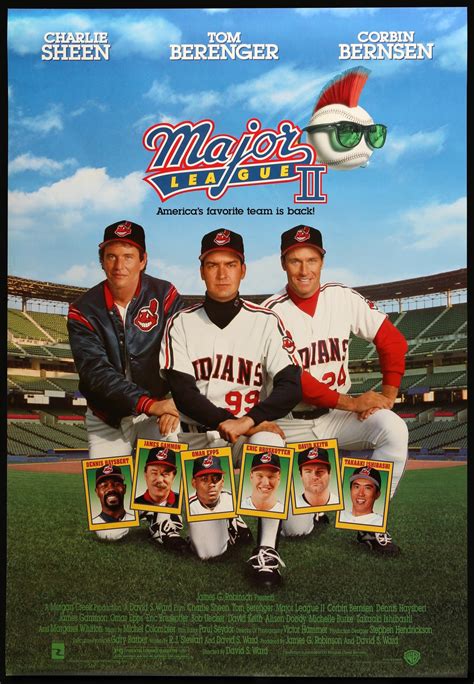 Major League 2 1994 Original One Sheet Movie Poster Original Film