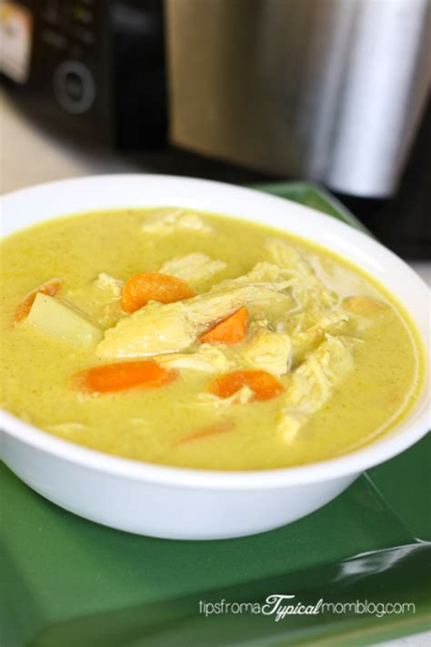 I made rice because i didn't feel like going to the store for naan, but as soon as i told my brother that we were having curry for dinner, he stopped at the store on the way. 5 Ingredient Crock Pot Chicken Curry Soup - TGIF - This ...