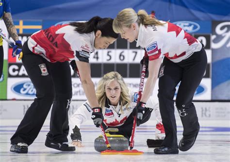 jones skips undefeated team canada to gold at women s curling worlds team canada official