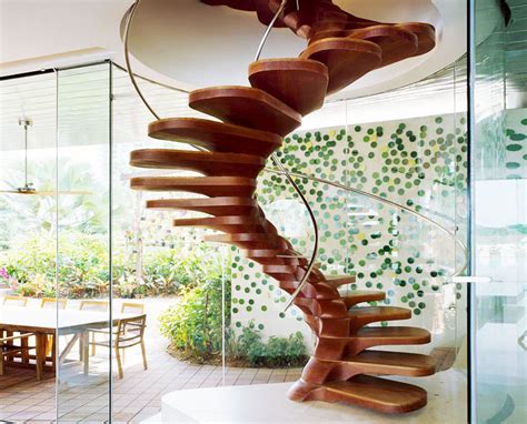 Wood Spiral Staircase By Patrick Jouin Inhabitat Green Design