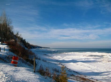 Saxon Harbor In Winter Saxon Harbor Is Located On Lake Sup Flickr