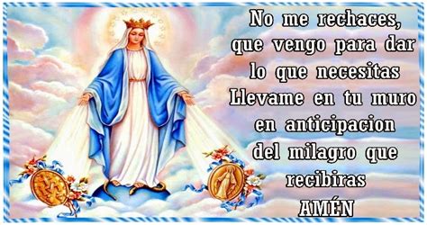 Virgen Maria Oracion Muy Milagrosa Para Pedir Imposibles Oraciones My