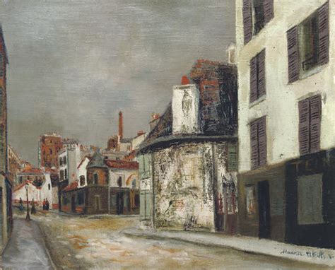 Maurice Utrillo 1883 1955 Rue Du Mont Cenis Christies