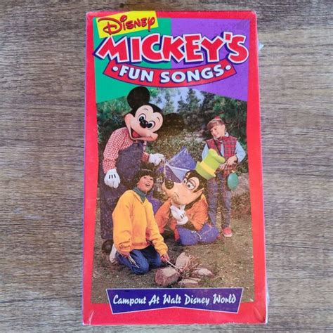Sing Along Songs Mickeys Fun Songs Campout At Disney World Vhs