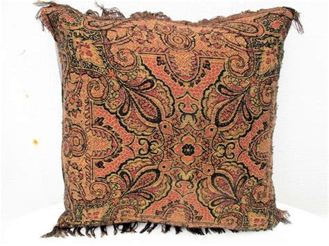 Vintage Paisley Cushionpillow Cover By The Old Silk Etsy Paisley