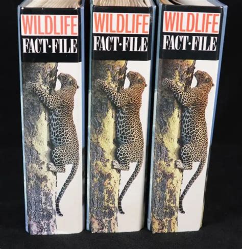 Lot 3 Wildlife Fact File Binders 100s Of Cards Dividers Etc