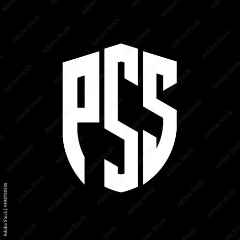 Pss Letter Logo Design Pss Modern Letter Logo With Black Background