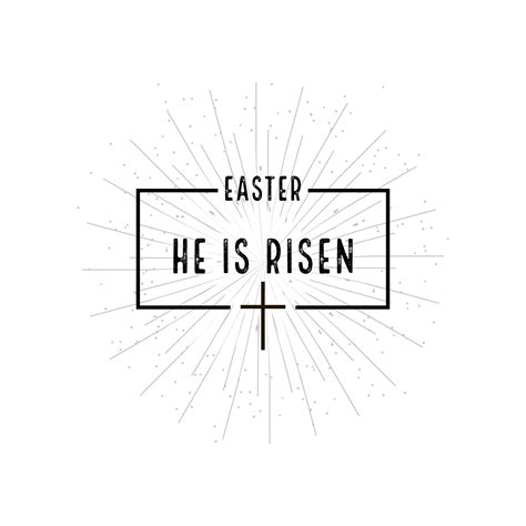 Easter He Is Risen Symbol Background Graphics Creative Market