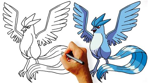 How To Draw Articuno Step By Step Legendary Pokemon Youtube