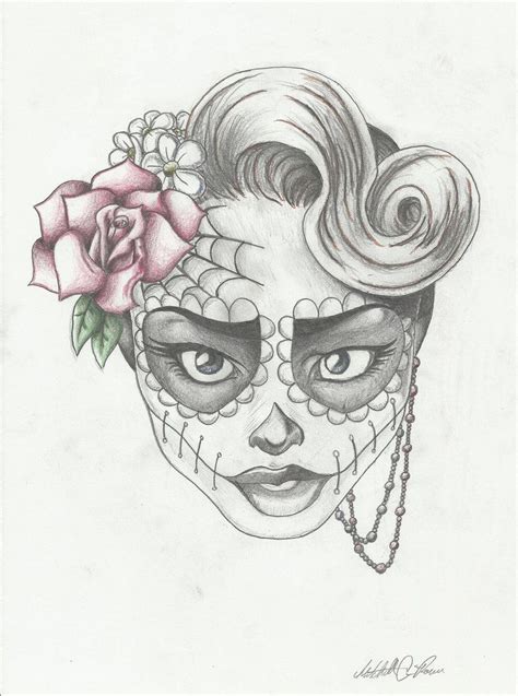 Sugar Skull Girl 6 By Mcrocker90 On Deviantart Sugar Skull Drawing