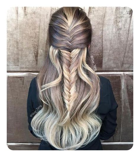 This fishtail braid is a gorgeous style idea. 94 Incredible Fishtail Braid Ideas With Tutorials