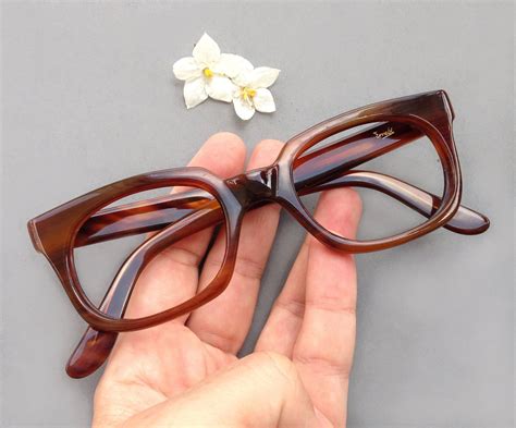 vintage 1940s eyeglasses frame 40s tortoise acetate frames geek hipster brainy nerd eye