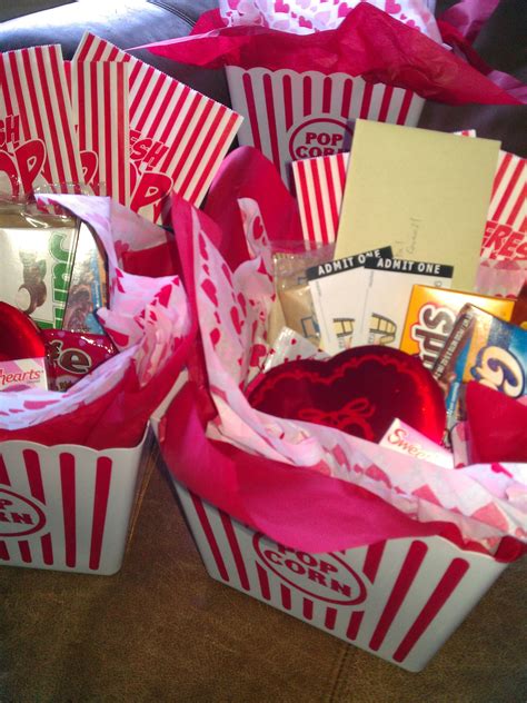 These 35 best valentine's day gifts for. Valentines Day Movie Baskets! | Valentine gift baskets ...