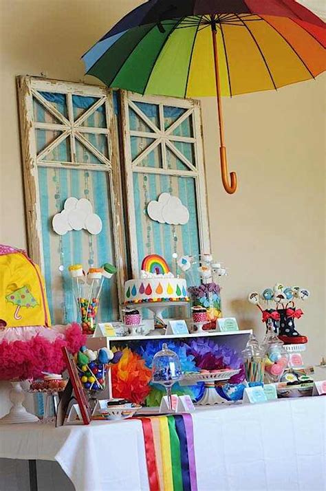 April Showers And Rainbow Party Karas Party Ideas The Place For All