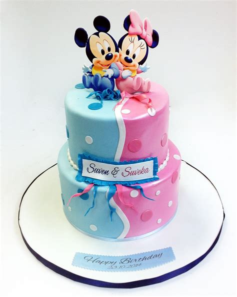 27 Marvelous Picture Of Happy Birthday Twins Cake Birijus Com Twin