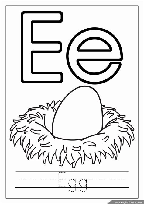 Try a few without tracing. Letter E Coloring Page Luxury Printable Alphabet Coloring ...