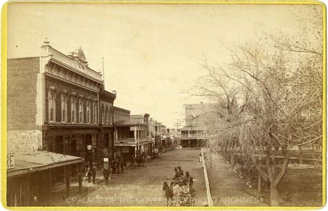 San Francisco Street In Santa Fe Nm 1890 Palace Of The Governors
