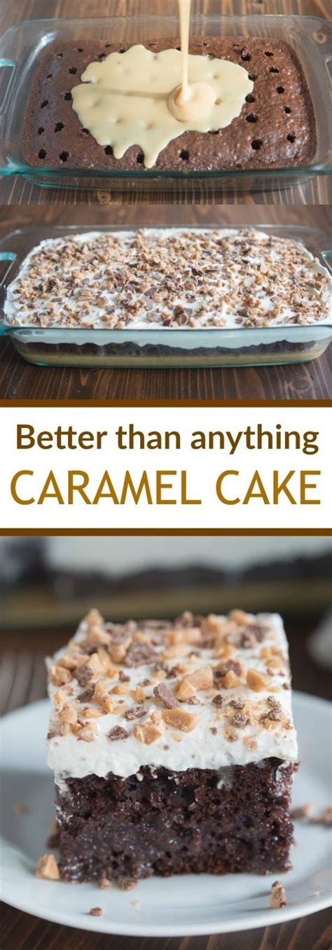 This Cake Gets Its Name For A Reason Chocolate Poke Cake With Caramel