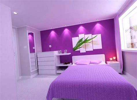 das schlafzimmer lila gestalten  einmalige wohnideen neu farbe home