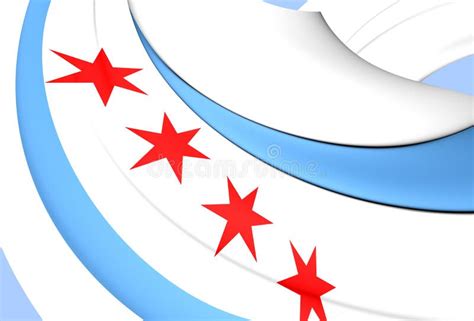 Flag Of The Chicago Usa Stock Illustration Illustration Of Coat