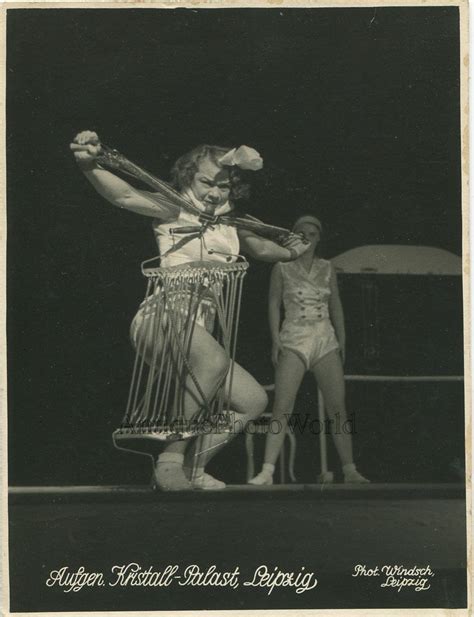 Strong Woman Stretching Springs Leipzig Circus Vintage Photo Ebay