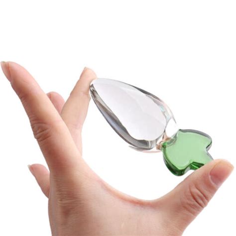 Sizes Radish Crystal Glass Dildo Masturbation Analplug Fruit Vegetable Sex Toy Ebay