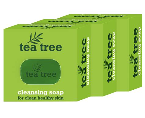 3 X Tea Tree Cleansing Soap 100g Catch Co Nz