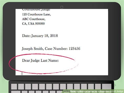 5 tips on writing character letters to influence the judge in a criminal case. How to Write a Letter to a Superior Court Judge: 15 Steps