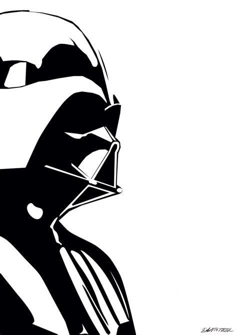 Darth Vader Minimalistic Poster By DAN1637IEL Star Wars Silhouette