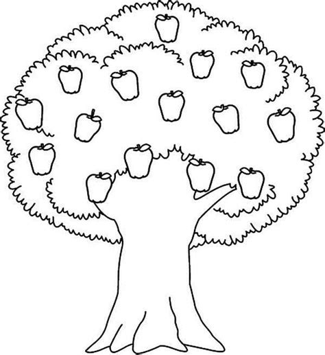 Free printable coloring pages are great for kids because they are so much cheaper and easier then buying them new coloring books all the time. Awesome Apple Tree Coloring Page : Kids Play Color