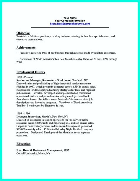 This resume is a sample for the post of air catering/catering sales service. Your catering manager resume must be impressive. To make impressive catering owner resume, you ...